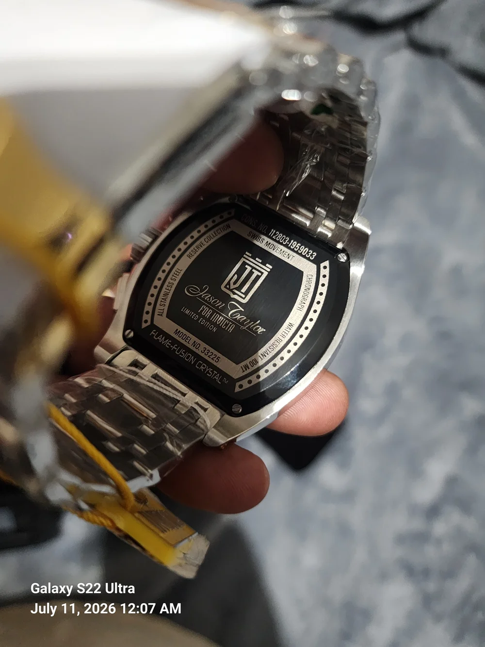 Invicta Jason Taylor Limited Edition Two-Tone Gold and Silver Chronograph Watch